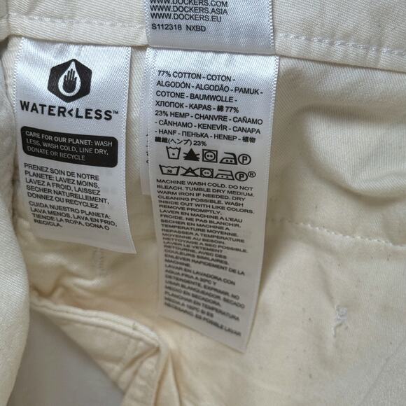Dockers Original Chinos Relaxed Tapered Fit White Size 38x32 NWT $88 A75320004 - Picture 9 of 14